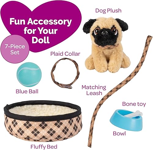 Vista 12 de Adora Yaxa Exclusive Amazing Pets - Mascota de felpa suave y tierna, incluye felpa de gato gris, portador, cama blanca con cuello rosa, cuenco