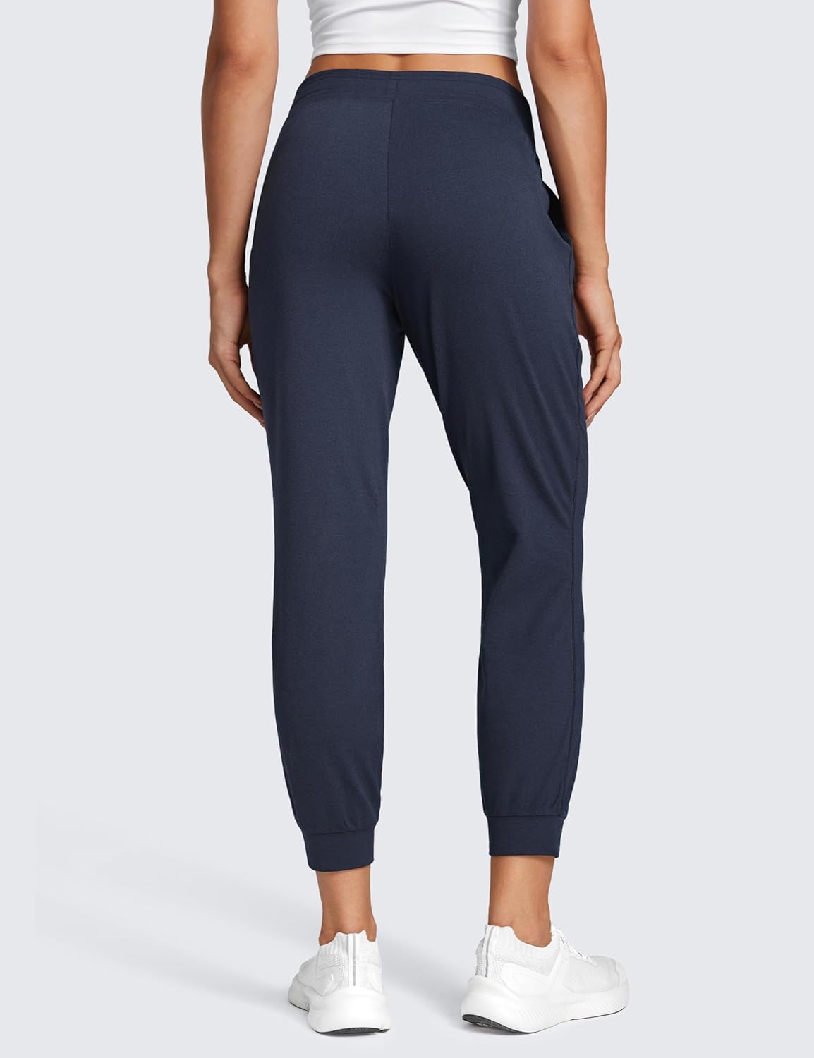 CRZ YOGA Cloud Jersey Joggers Sweatpants Women 25" Capri Casual Lounge Pajama Workout Sweat Pants with Pockets