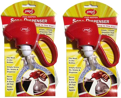 Paquete de 2 dispensadores de soda con tapa de ahorro de gaseosas de 2 litros de burbuja para máquina de coque