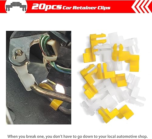 Miniatura 5 de OTUAYAUTO 10 clips para barra de bloqueo de puerta, repuesto para Toyota Tundra Camry Corolla Echo Highlander, repuesto OEM: 69293-12030 69293-12040