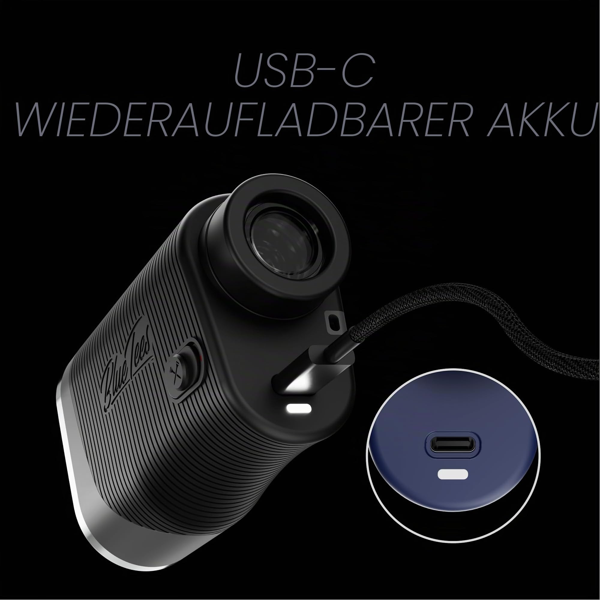 Blue Tees Golf Series 3 Max+ Golf Entfernungsmesser mit Neigungsschalter, 1000 Yards Entfernungsmesser, 7-fache Vergrößerung, Laser-Entfernungsmesser, Neigungsmessung, Magnetleiste,
