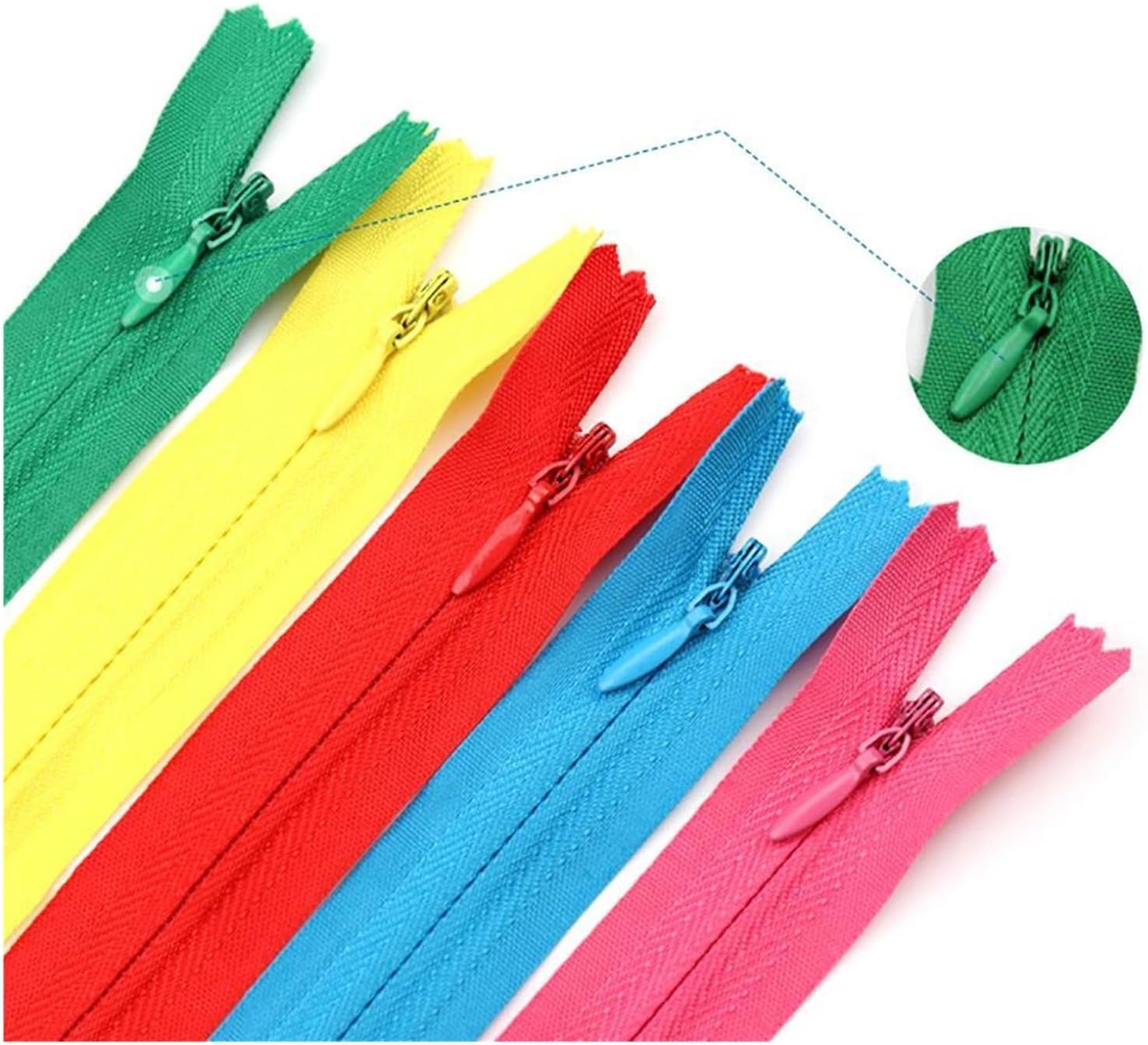 10Pcs/Pack 28cm - 60cm 3# Invisible Zipper Nylon Coil Zipper for DIY Handcraft Cloth Sewing Accessories(Coffee,45cm)