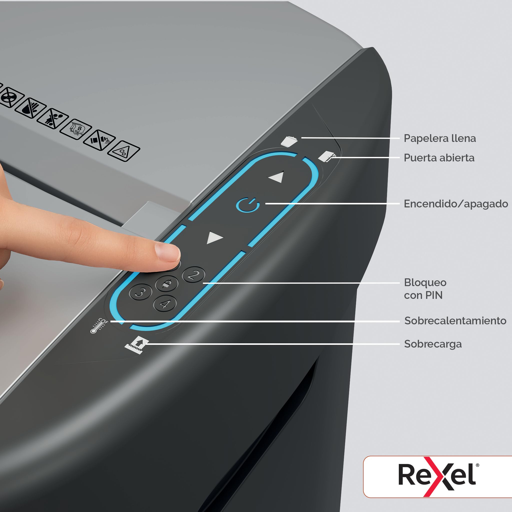 Rexel ShredMax AutoFeed+ 300M destructora microcorte P5, 300 Hojas