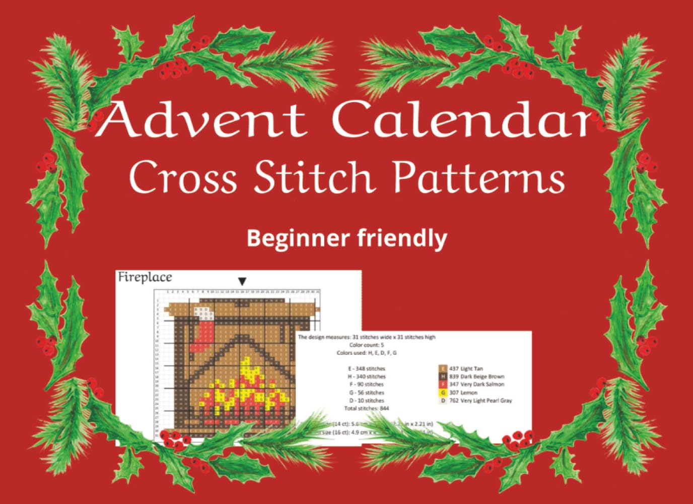 Advent Calendar Cross Stitch Patterns Beginners Friendly