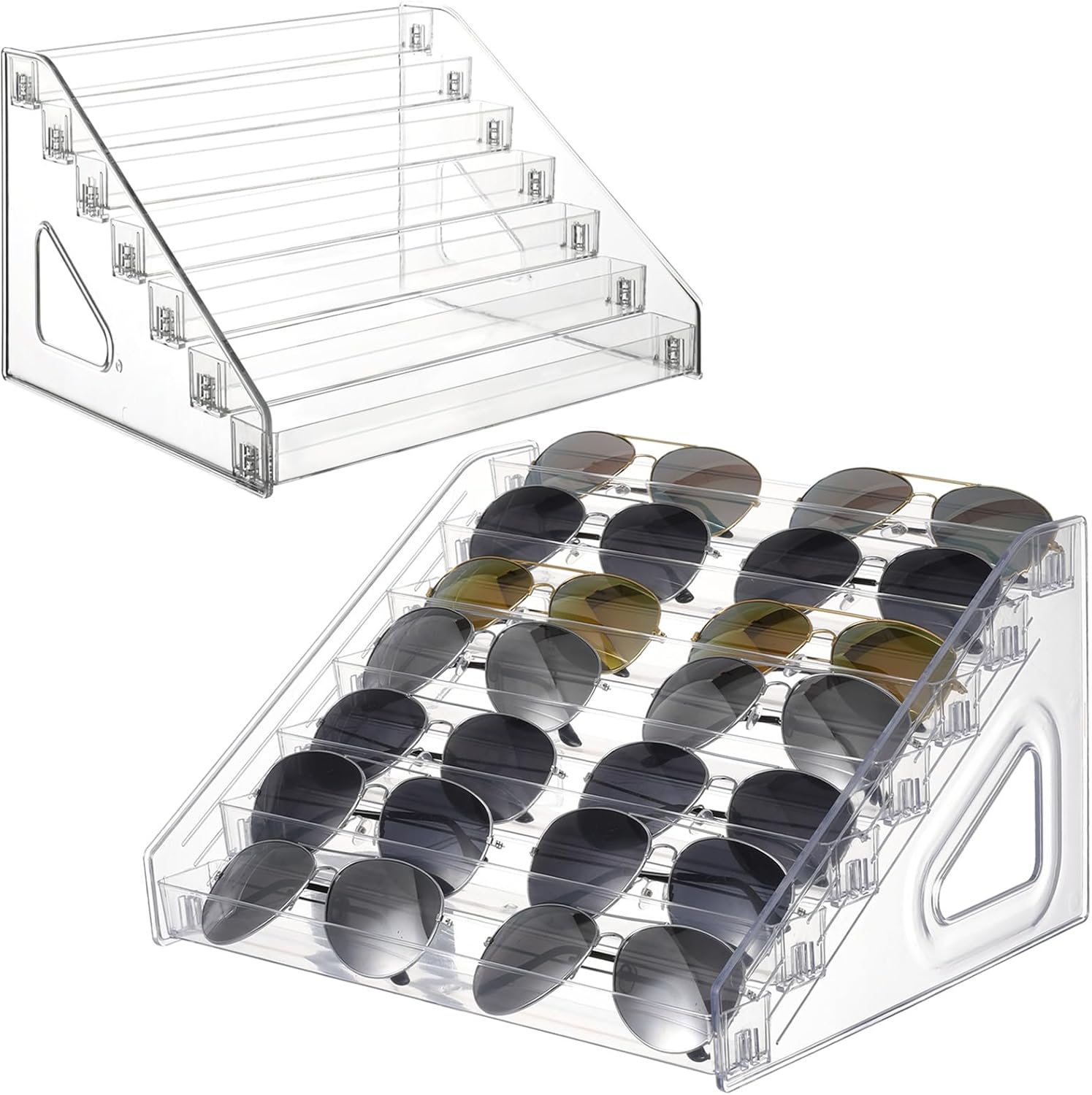 2 Pack 7 Tier Sunglass Organizer...
