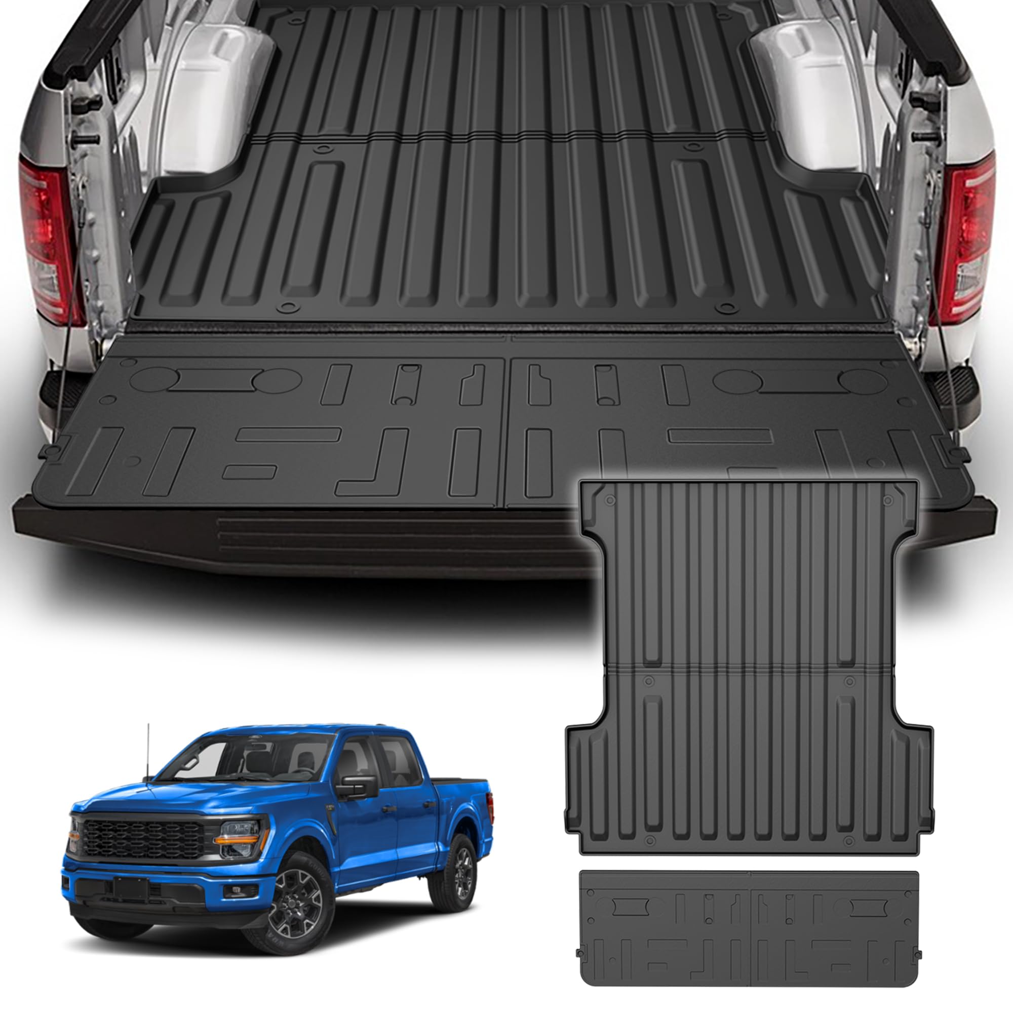 5.5FT Truck Bed Mat and Tailgate Liner Fit for 2015-2026 Ford F150 5.5ft