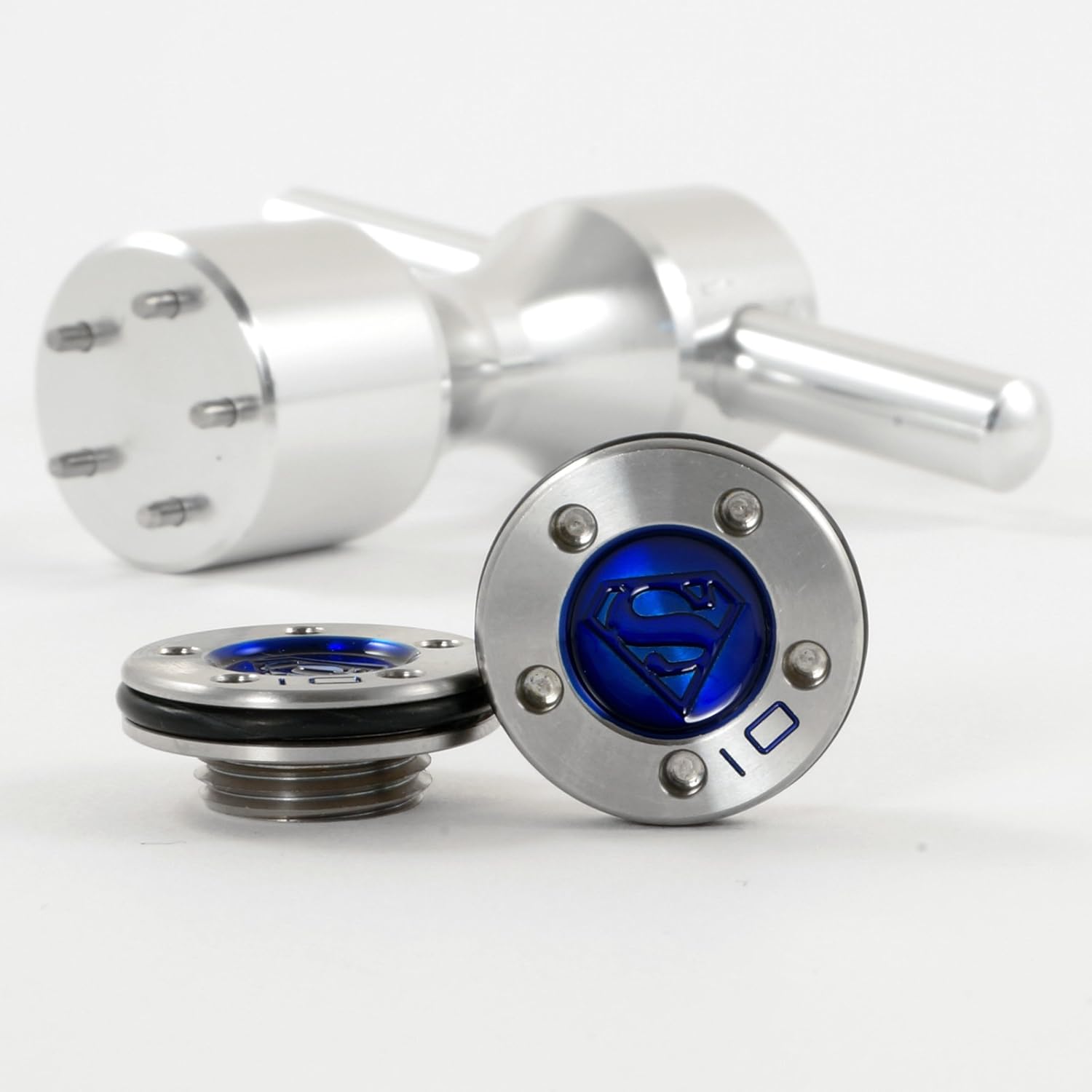 19th Hole Custom Shop 2 of 10g Blue Weights with Wrench Tool for Scotty Cameron Fastback, Squareback and Roundback Putters, Superman