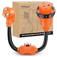 Vista 11 de Nilight Cable adaptador de bloqueo para caravana de 15 amperios a 50 amperios de cobre puro resistente calibre 10 ETL listado 5-15P a SS2-50R