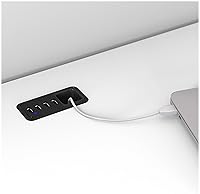 Vista 7 de Bush Furniture Cabot - Escritorio para computadora en forma de L con gabinete, 60 W, en color blanco