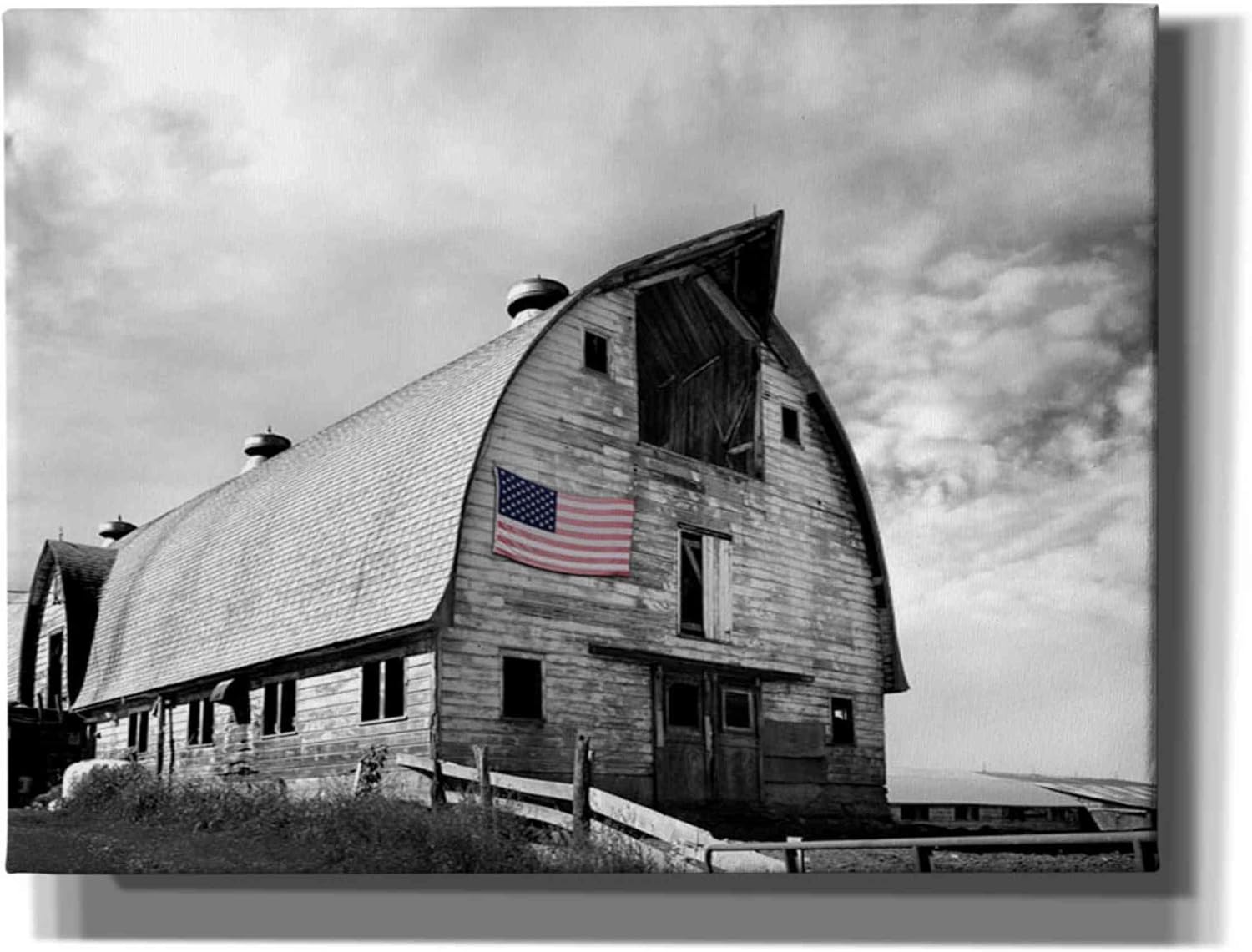 Epic Graffiti 'Flags of Our Farmers X' by James McLoughlin Canvas Wall Art, 54"x40"