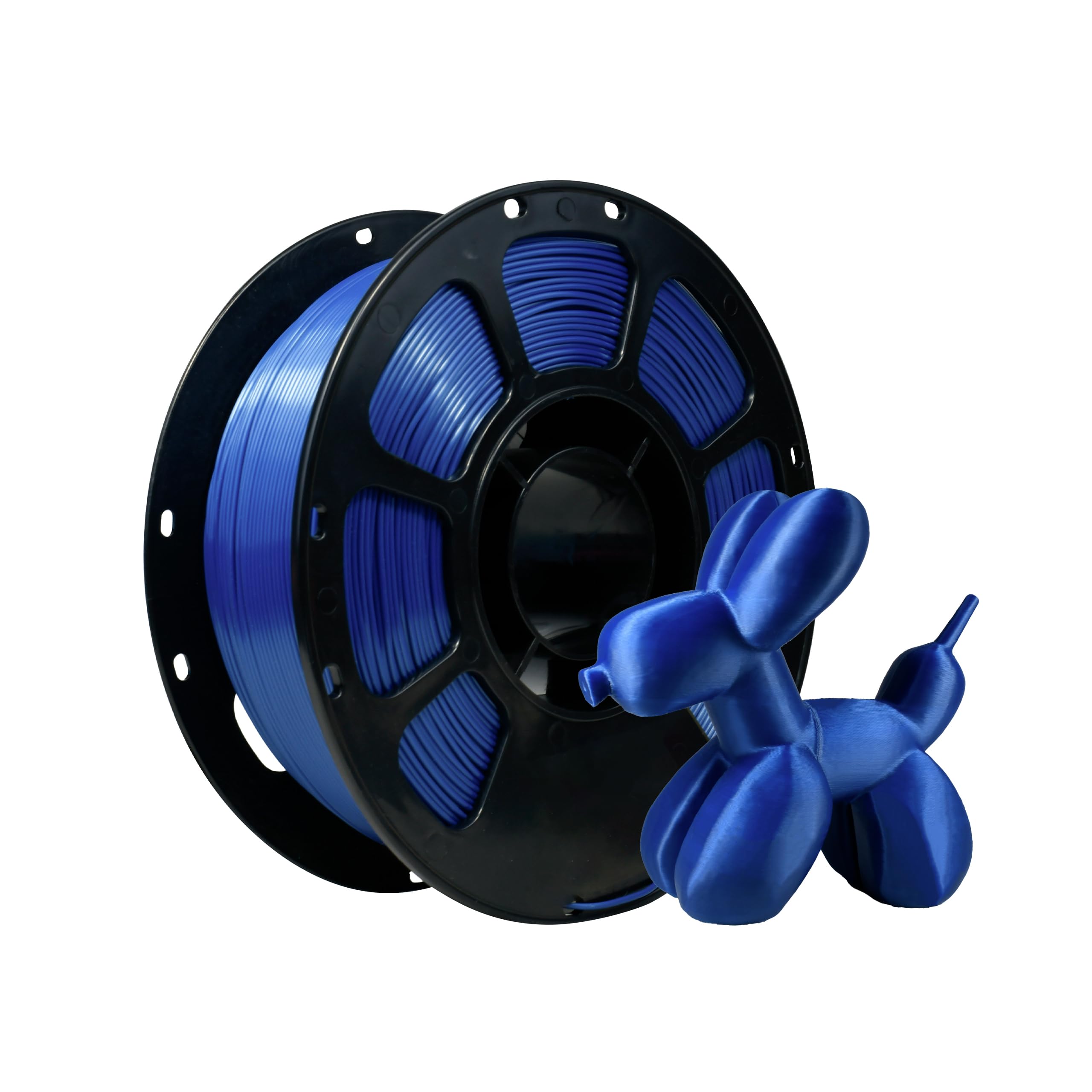 iBOSS PLA Plus 3D Printer Filament, Neatly Wound 3D Printing PLA+ Filament 1.75mm Dimensional Accuracy +/- 0.02mm, 1KG Spool (2.2 lbs), Royal Blue