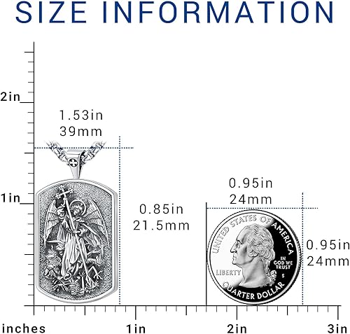 Miniatura 3 de Eusense San MiguelSan CristóbalSan BenitoSan JudaMedalla Milagrosa Virgen MaríaCrucifijo de JesúsSan JoséSan Antonio Collar con colgante para