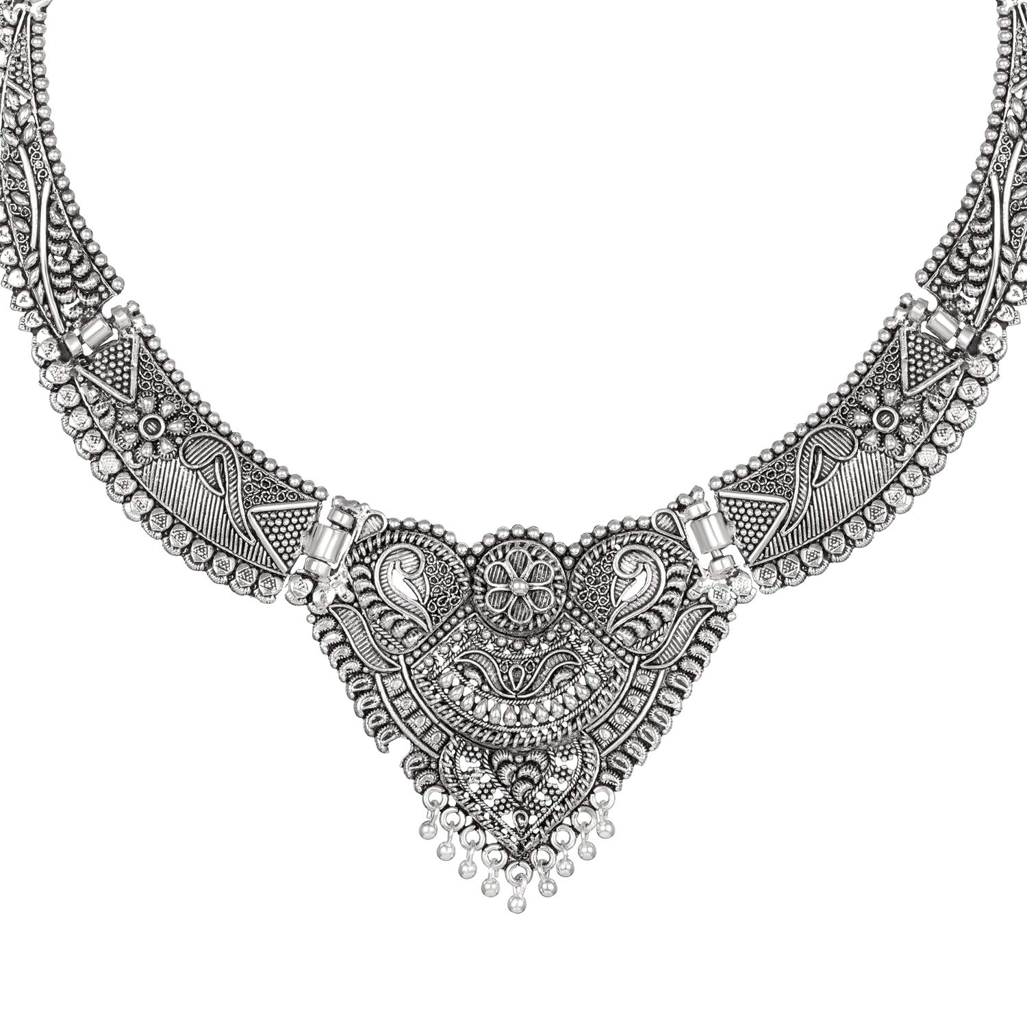 Oxidised Traditional Necklace Set