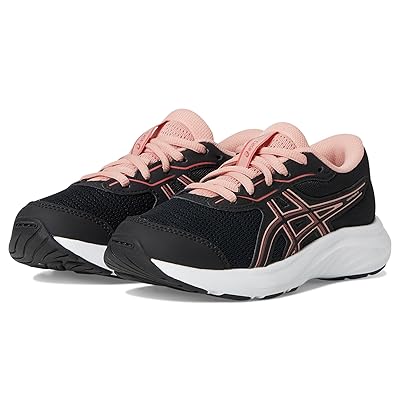 ASICS Kids Contend 9 Grade School (Little Kid/Big Kid) Kids Shoes Black/Dark Pink Clay