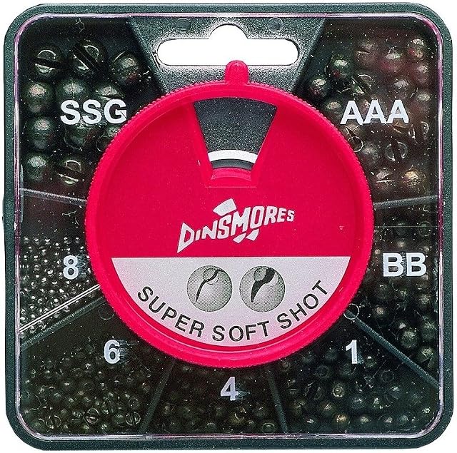 Dinsmores Super Soft - Non Toxic Fishing Shot - 7 Way Dispenser - SSG, AAA, BB, No 1,4,6,8