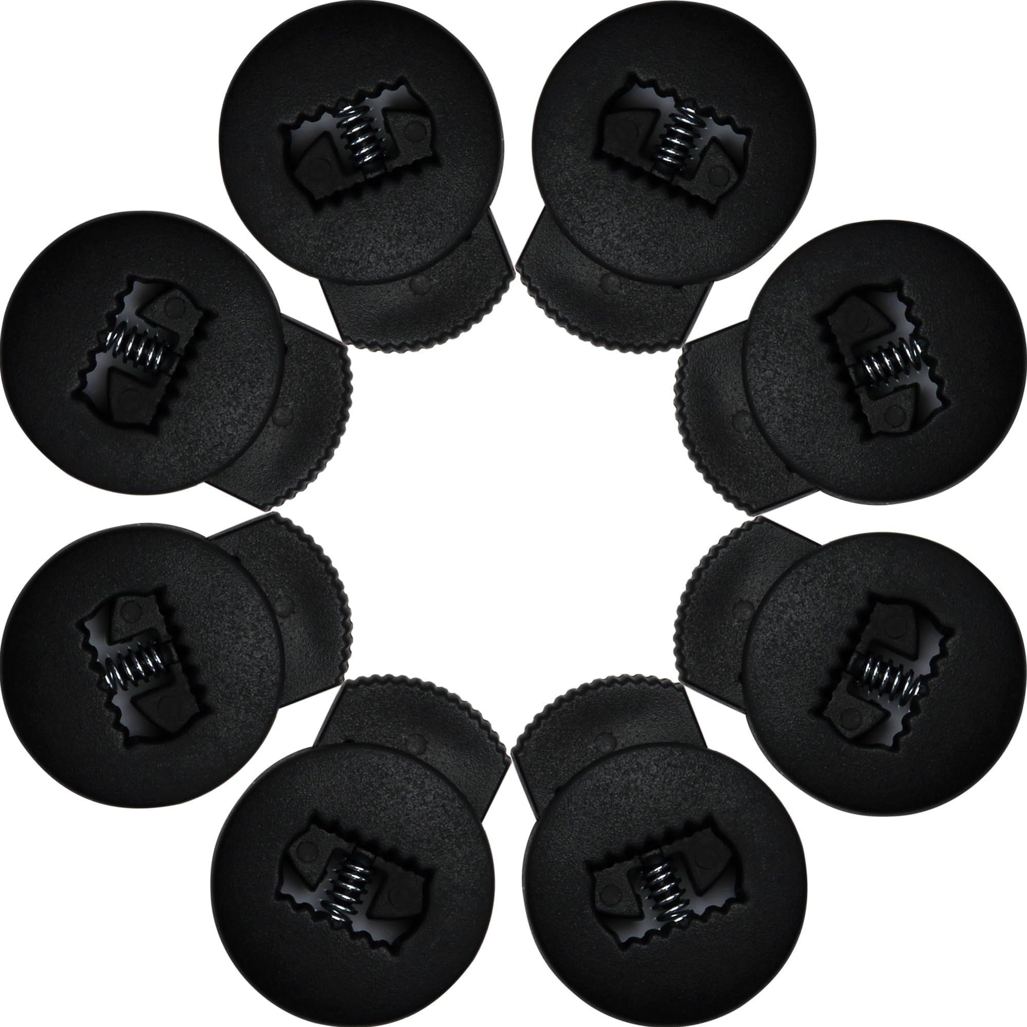 Glove Locks, Lace Locks for Baseball Glove 8 Pack, Never Need Thying Knots Again, Strong Elasticity, Made Plastic and Springs, Fits All Gloves, Baseball Gloves Accessories