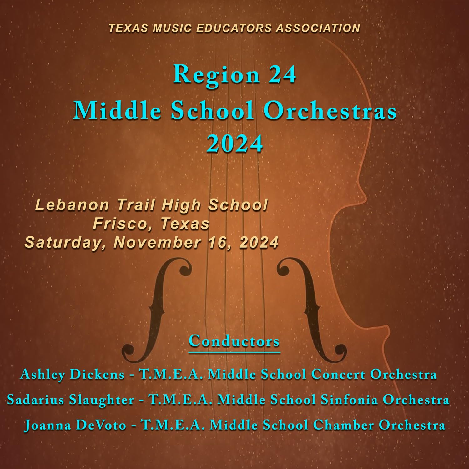 Texas Music Educators Association Region 24 Middle School Concert Orchestra