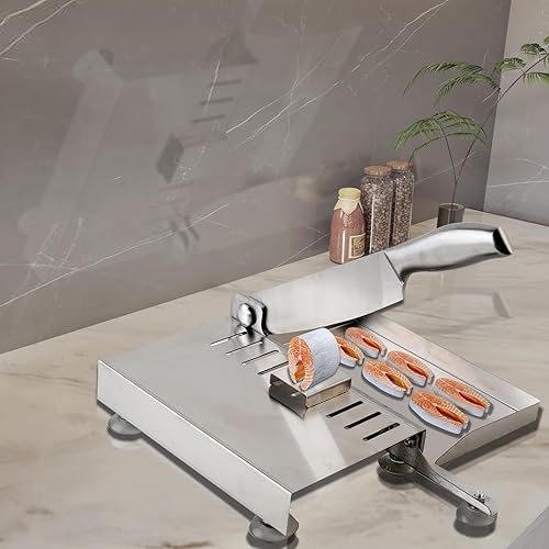 Miniatura 4 de Cortador de carne manual Biltong Slicer Rib pollo máquina de corte de la medicina china carne seca rebanadora inoxidable astilla