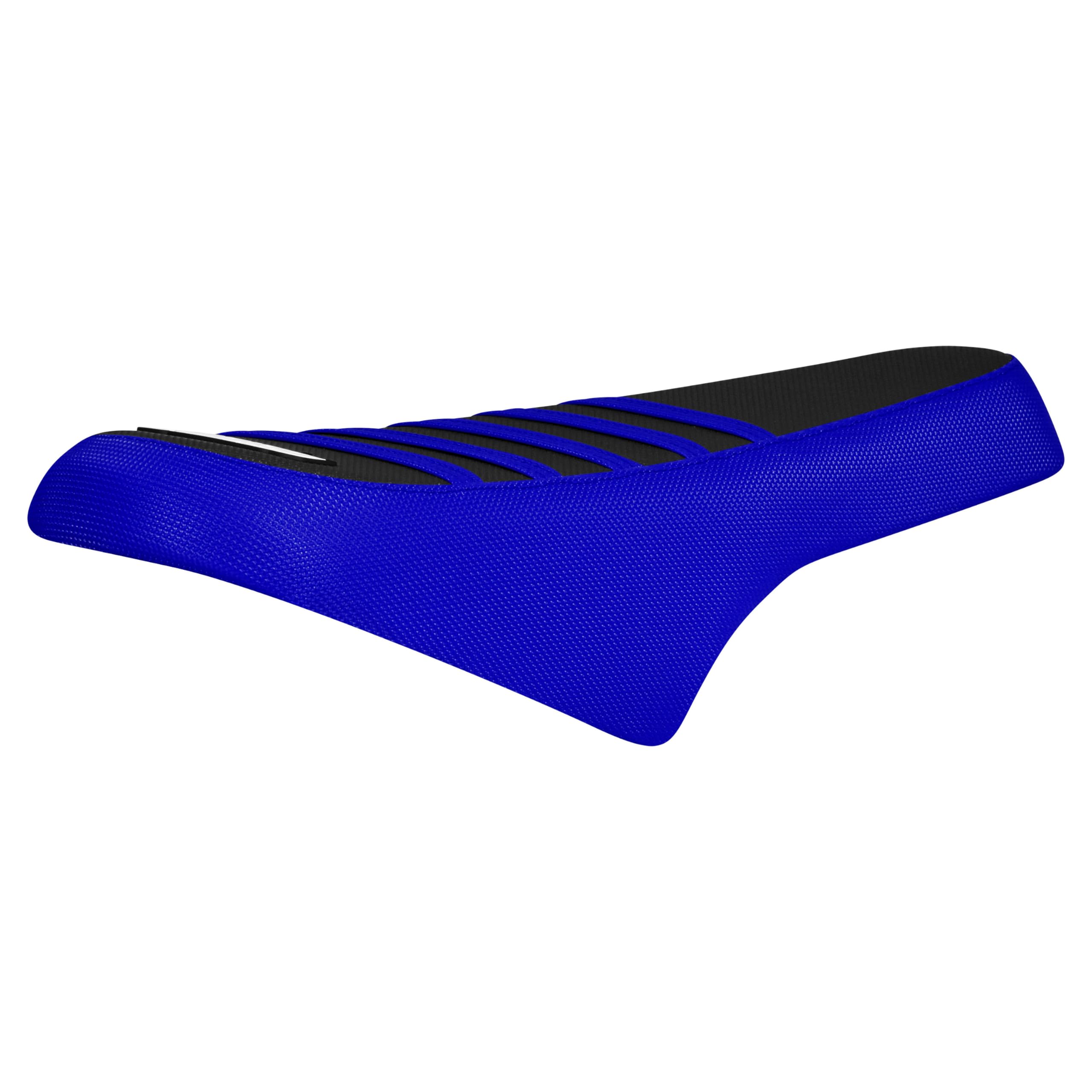 Enjoy Mfg Seat Cover Compatible Fit for Ridstar Q20 E Bike #477 (Blue Sides/Black top/Blue Ribs)