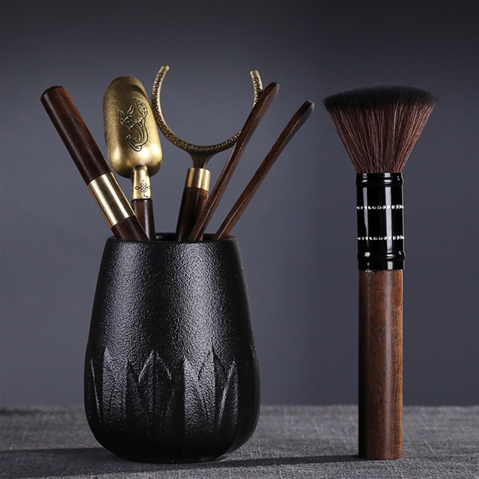 Coffret accessoires thé ébène avec boîte à bague le cadeau idéal