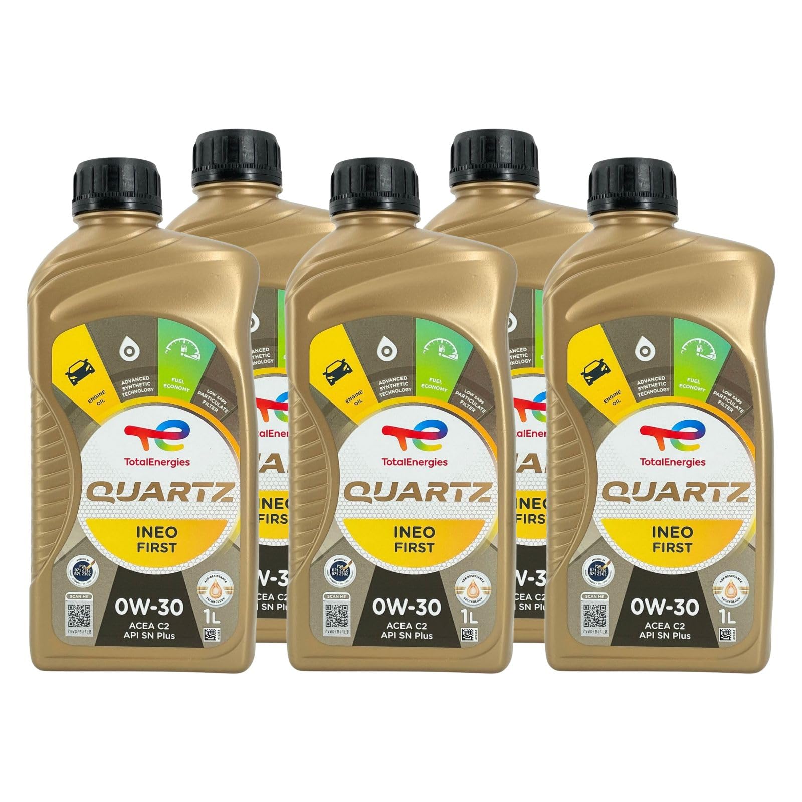 Total Quartz Ineo First 0W-30 5x1 Liter - Motoröl - 5L