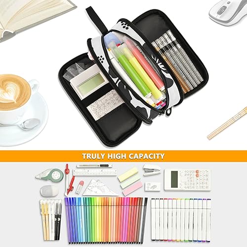 Vista 20 de Estuche para lápices de fútbol y fútbol, estuche grande para lápices para niños y niñas, compartimentos con cremallera, gran capacidad, papelería