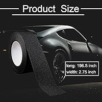 Vista 2 de Ajxn Protector antideslizante de entrada de puerta de automóvil, 16.4 pies protector adhesivo DIY para umbral de puerta de automóvil, cubierta