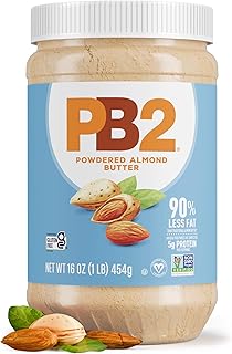 PB2 Powdered Roasted Almond Butter, 16oz Low-Fat Vegan Almond Powder, Lo...