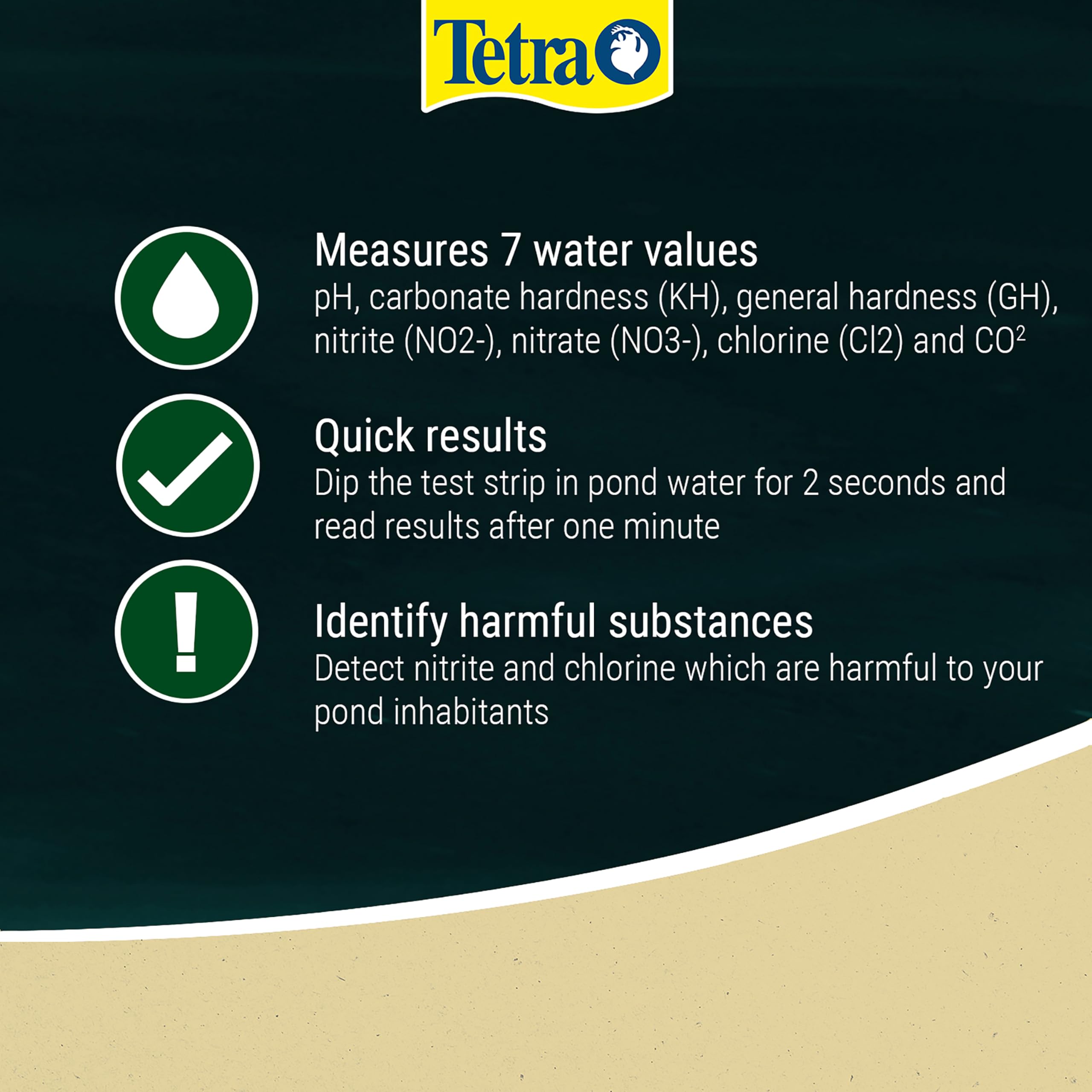 Tetra 7in1 Pond Water Testing Kit 25 strips - Measures pH, KH, Nitrite and Chlorine - Maintain Excellent Water Quality - Image 4