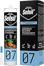 SELSIL Aquarium Silicone Clear Sealant - High Elasticity, Safe for Fish, Solvent-Free, Ozone-Resistant, Transparent 10.14 Fl Oz, 1 Pack