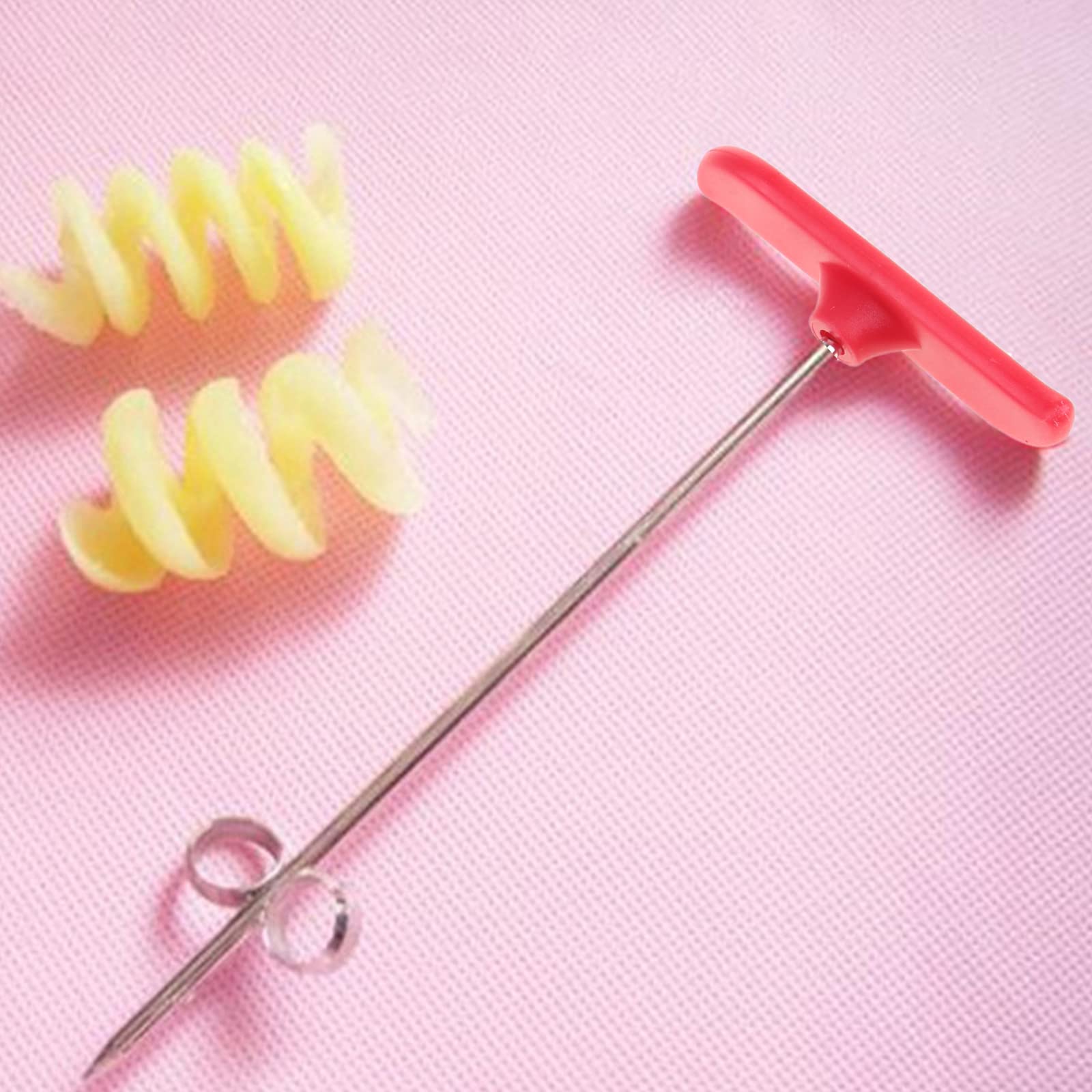 1Pc Potato Vegetable Manual Roller Cutter Twist Screw Slicer Stainl