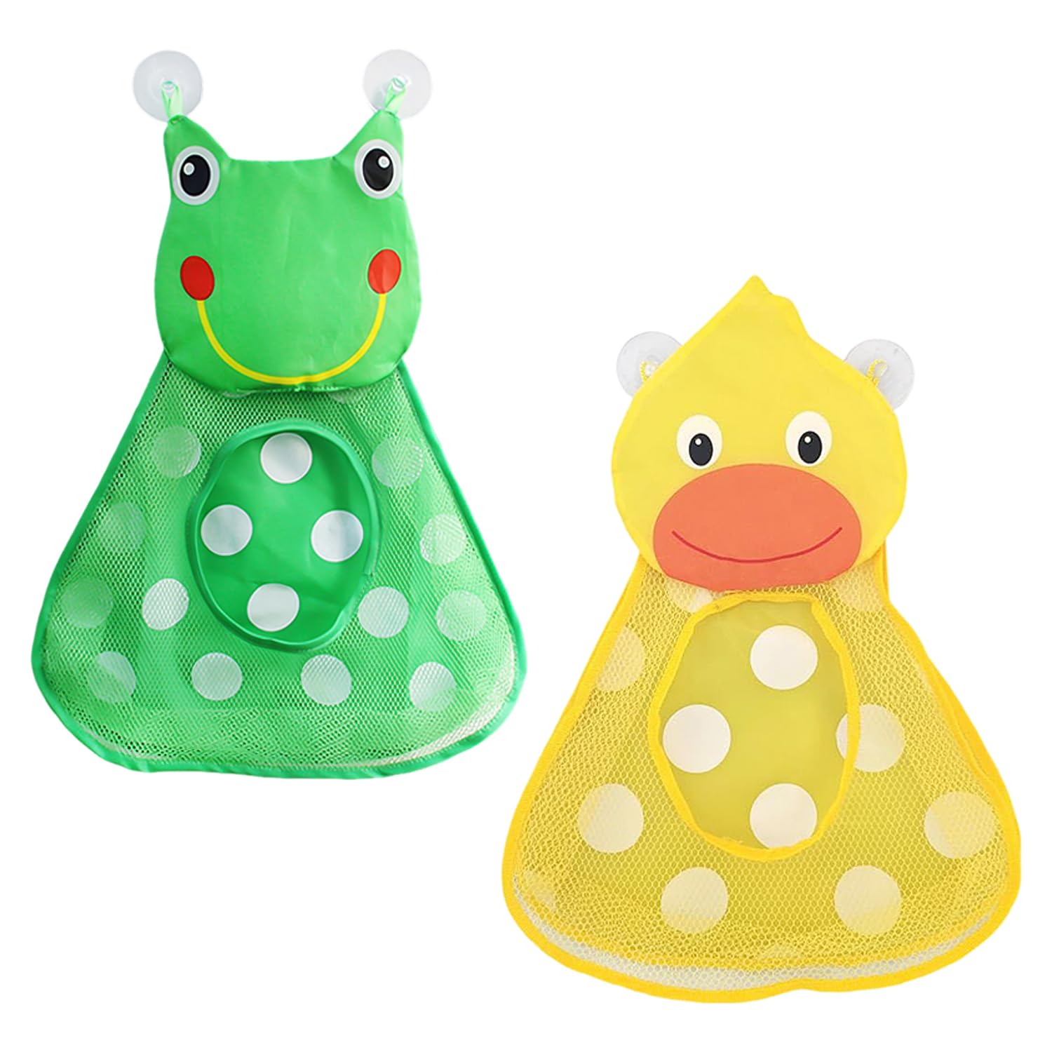Baby Bath Toy StorageBags With Suction Cups, Creative Cartoon Animals