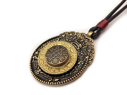 Bagua Amulet Melong Tibetan Mirror Defense Negative Provocation Reflection Dzogchen Bon Buddhist Pendant Tibet Necklace Shaman Mirror