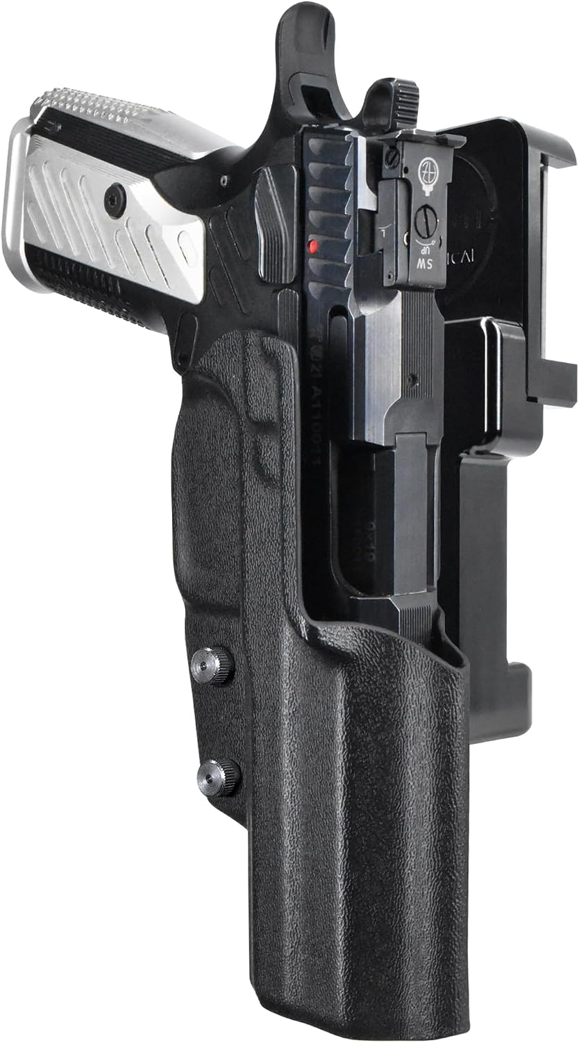 Alloy Competition Holster OWB Fits Arma Zeka AZ-P1 Outside The Waistband Carry Gun Holster Kydex American Made OWB Aluminum Belt Attachment