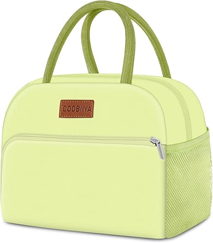 Coobiiya Lonchera para mujer, lonchera para mujeres y hombres, pequeña bolsa de almuerzo a prueba de fugas, de gran capacidad, reutilizable,