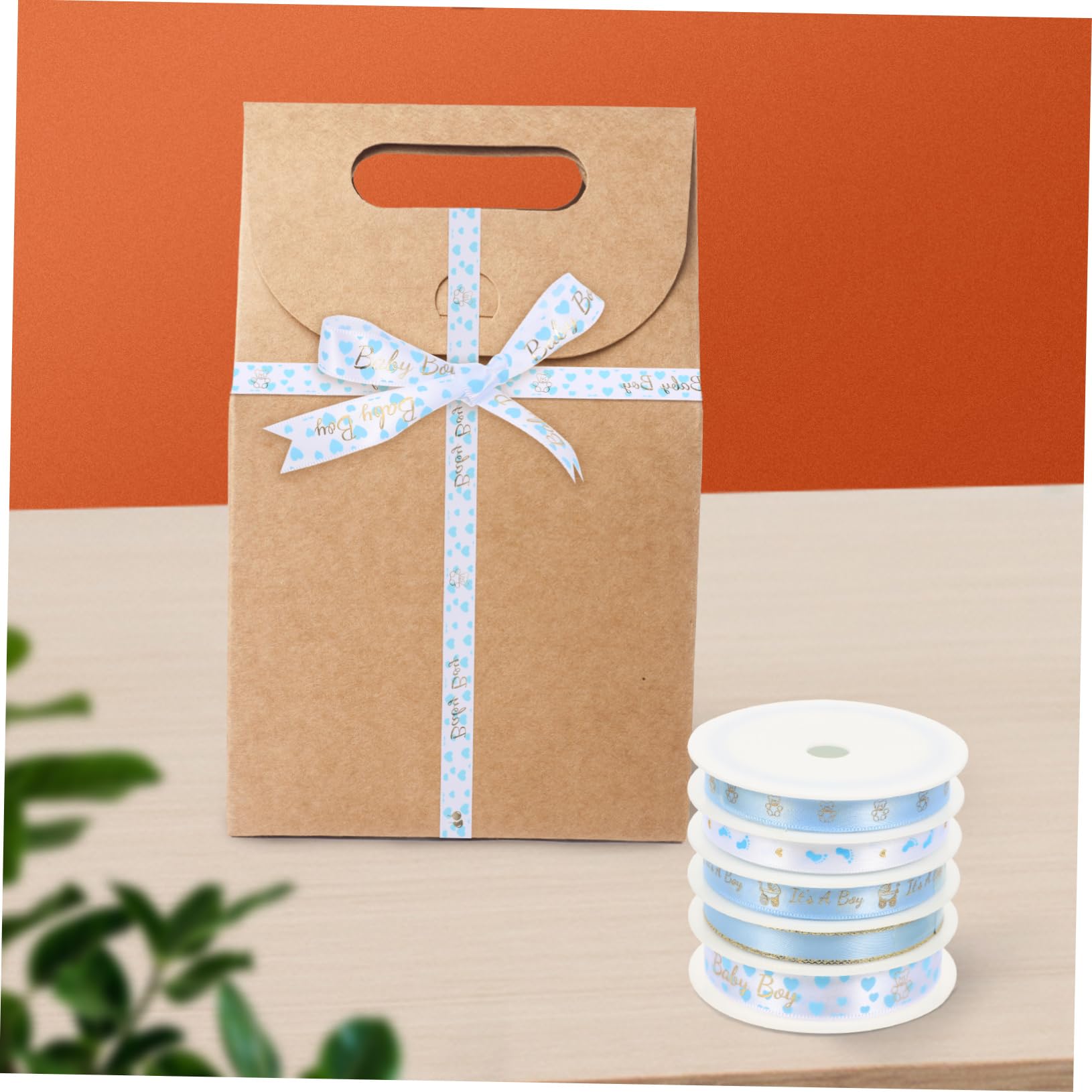 Lurrose 3 Set Di Nastri Artigianali Per Confezioni Festive in Raso Di Poliestere Tagliabili Non Restringibili Non Sbiadiscono 5 * 3