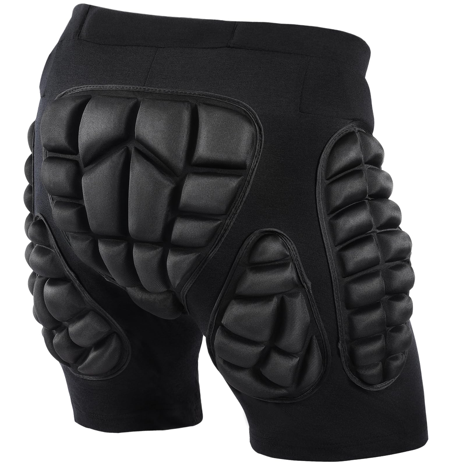 AOOWU Pantaloncini Protettivi Imbottiti per Snowboard, Protezione 3D Anca Coscia Coccige