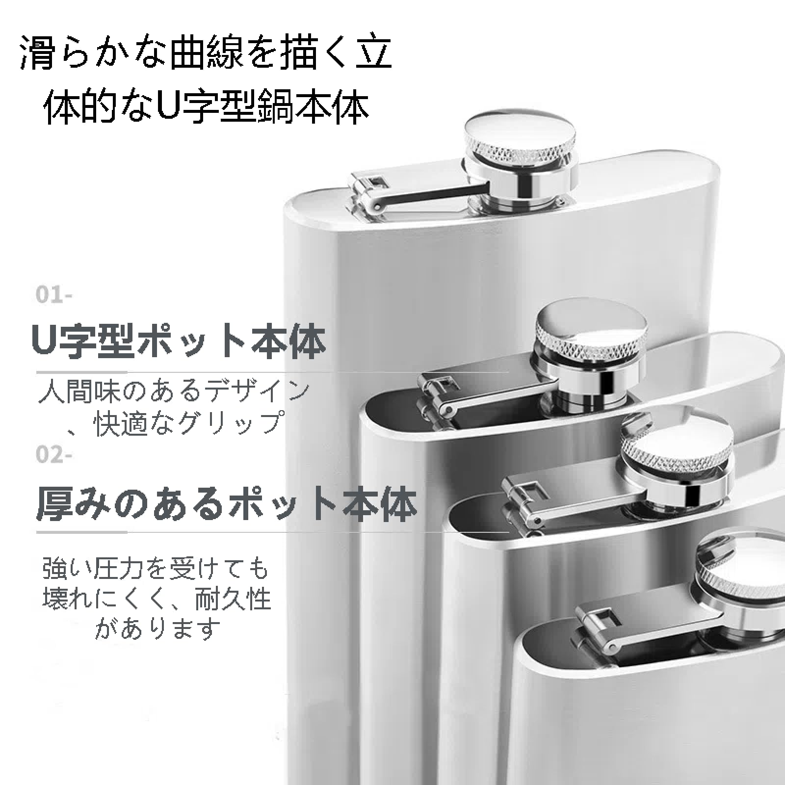 Amazon.co.jp: チタン製ヒップフラスコ 軽量 超軽携帯スキットル