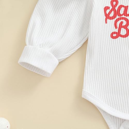 Miniatura 5 de Conjunto de ropa de Navidad para bebé recién nacida, mameluco + pantalones acampanados + diadema de Navidad, 3 piezas, trajes de invierno