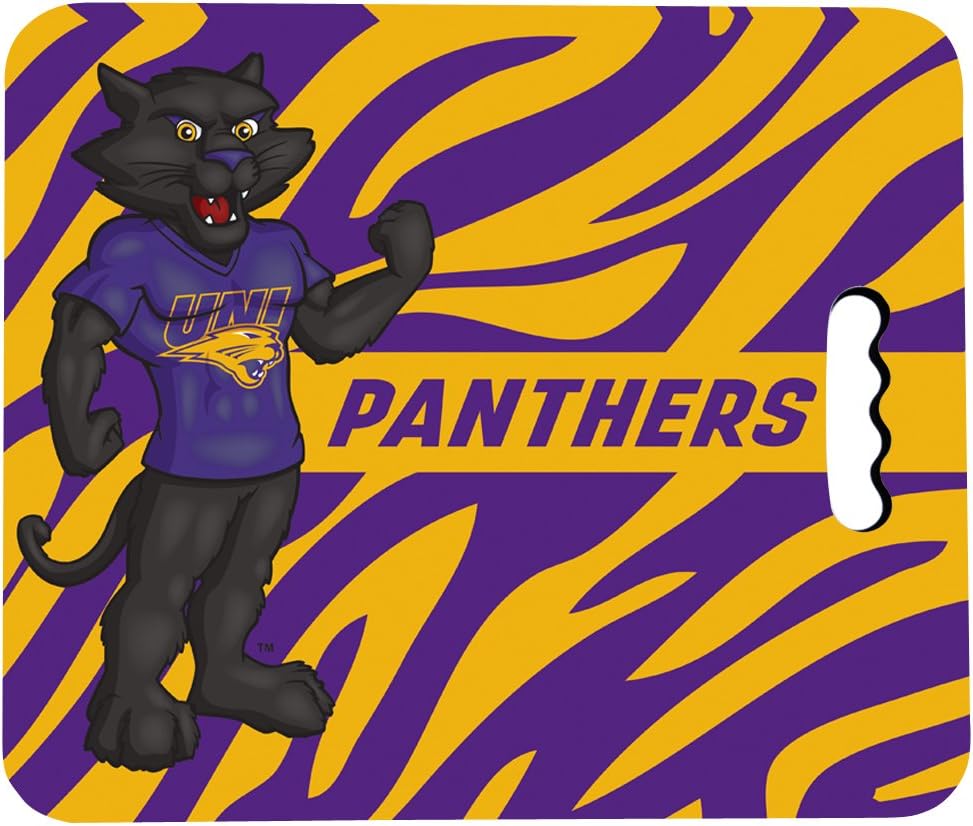 VictoryStore Outdoor Seat Cushions - University of Northern Iowa Stadium Seat Cushion - Zebra Print Design