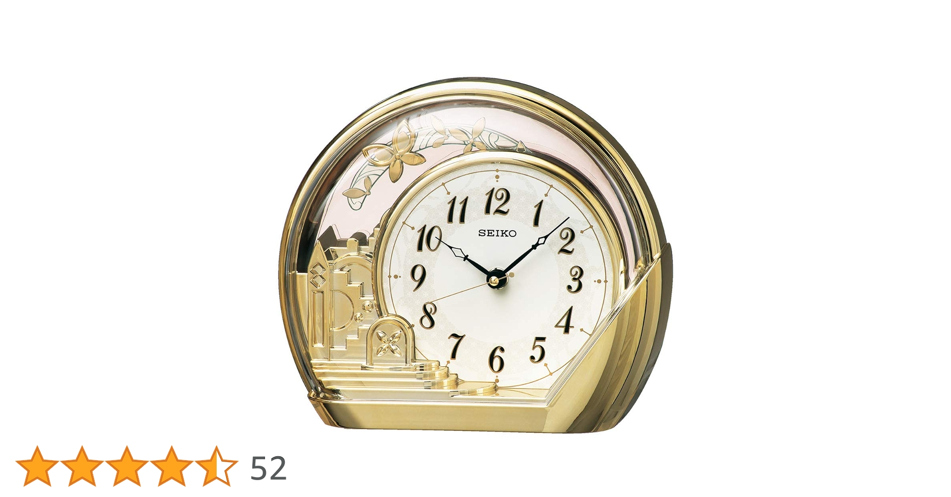 Amazon.co.jp: セイコークロック(Seiko Clock) 置き時計 金色