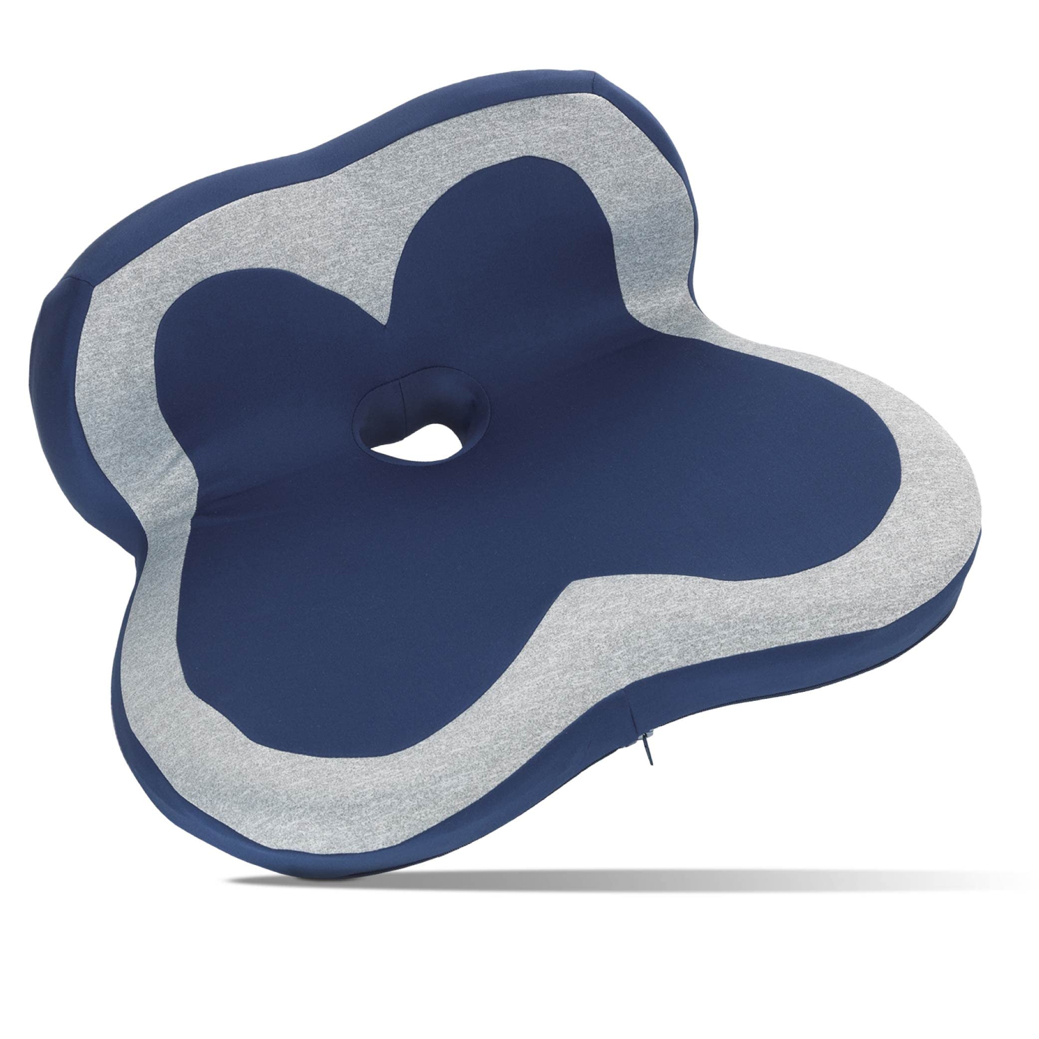 Maximex 9939770500 Cojín Ergonómico para Asiento Y Lumbar, Azul