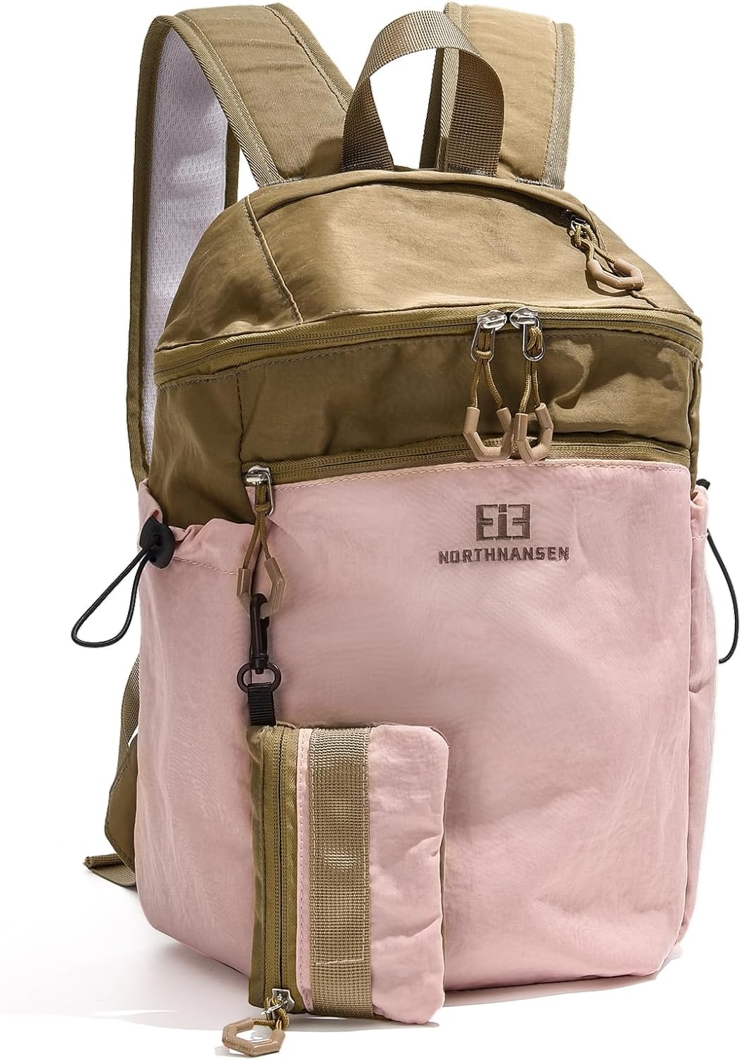 Outplea 13L Casual Daypack Backpacks, Small Travel Backpack for Men Women, Schoolbag Rucking Backpack with Detachable Pouch