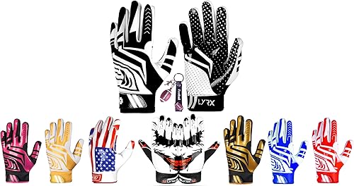 Guantes profesionales receptores de fútbol con palma de silicona óptima, control de agarre antideslizante, ultra adherente, guantes deportivos