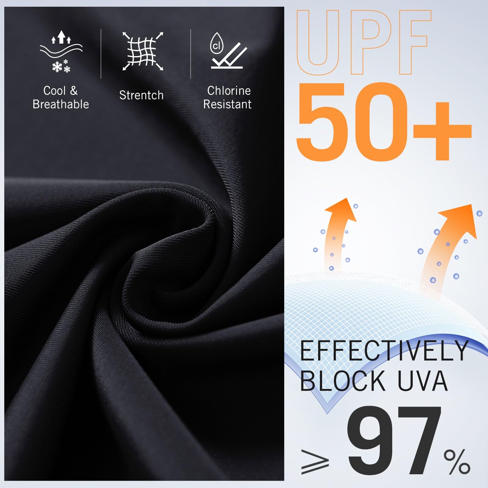 baleaf Pantalones Capris de natación con Bolsillos Shorts de Surf para Mujer Shorts de Baño UPF50+