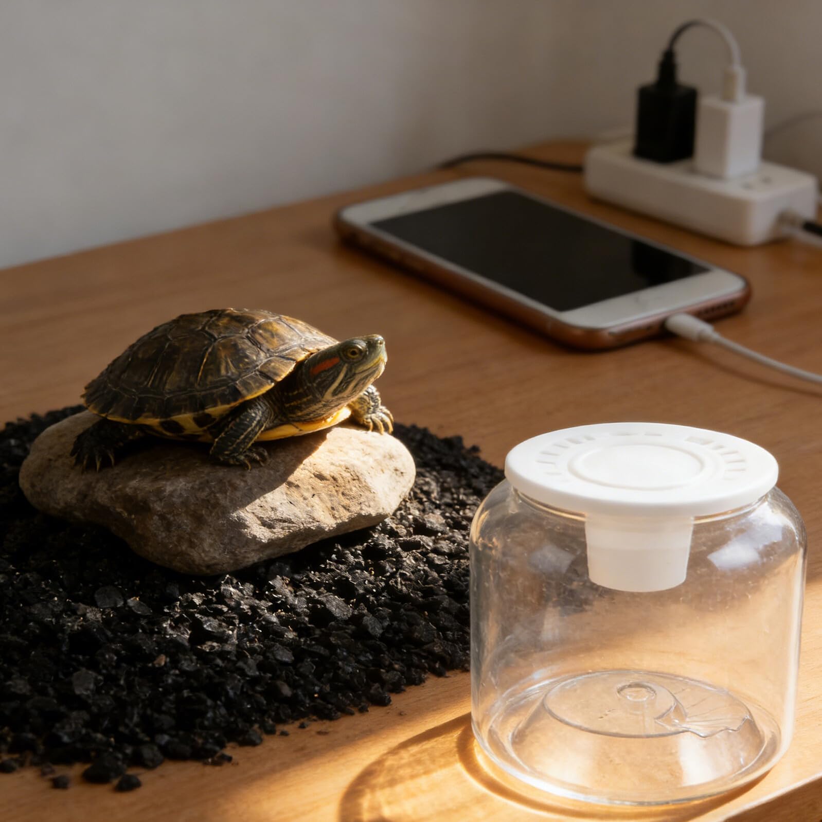 Przezroczysty Zbiornik Żółwie z Pokrywą Do Sadzenia Roślin Szczelny Terrarium dla Gadów Przenośny Akwarium Obserwacyjne dla Małych Żółwi i Innych Zwierząt Wodnych