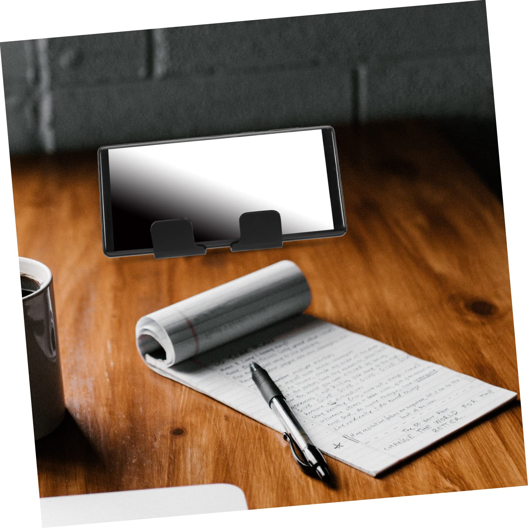 UPKOCH 4pezzi Supporto Per Telefono Da Parete Auto-adesivo Porta Smartphone Caricamento Da Letto Design Multipurpose Cucina e Ufficio Installazione Facile Supporto Per Telefono e