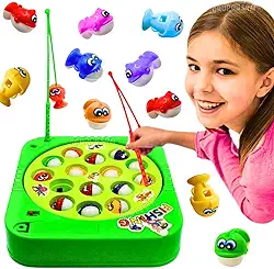 Brinquedo Pega Peixe retro classico o mar tá pra peixes educativo Jogos de Tabuleiro infantil para familia presente criança 3 anos menino menina com varinha de pescar anzol brinquedos com selo inmetro