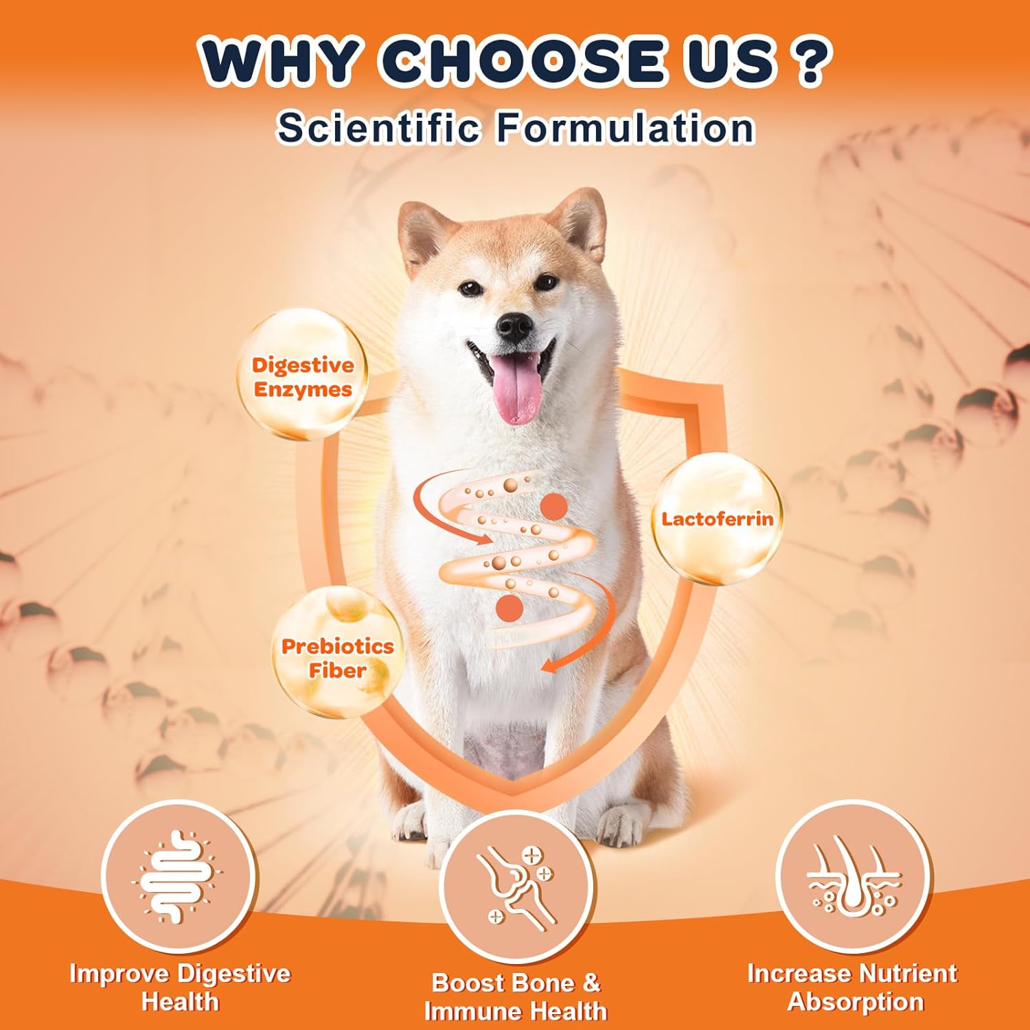 NATURE TARGET Glucosamine Joint Supplement for Dogs, Chondroitin, Omega-3, MSM, Hemp, Turmeric for Pain Relief, Dog Joint Supplement with Calcium for Bone Health, 120 Chicken Flavored Crunchy Chews - Image 7