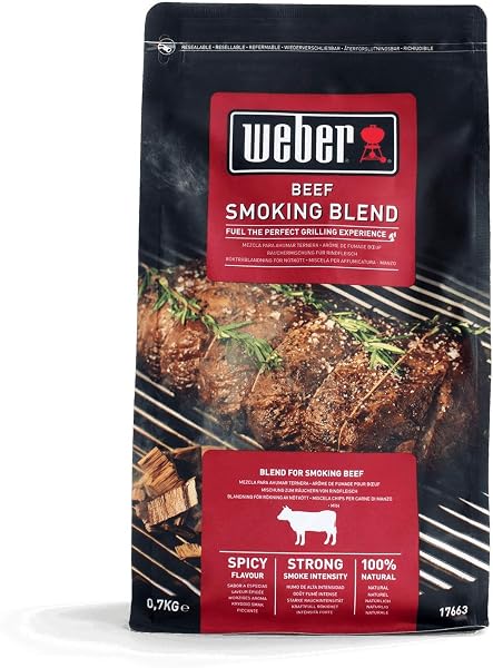 Weber Smoking Chips (700g Pack) - Hickory wood, for beef, pork, game & poultry, strong/intense, slightly sweet aroma, made from 100% natural wood (17624) - 4